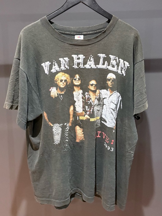 Vintage Other - 1993 Faded and distressed can Van Halen world tour tee